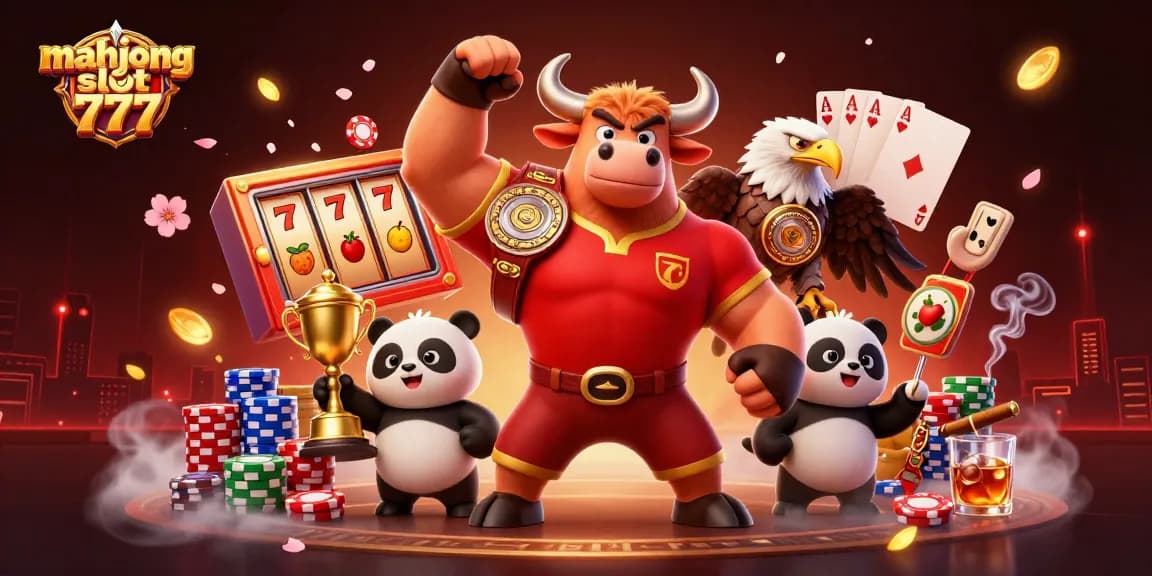 Experience the excitement of mahjong slot 777 with dynamic elements and winning symbols in a vibrant 3D casino scene.