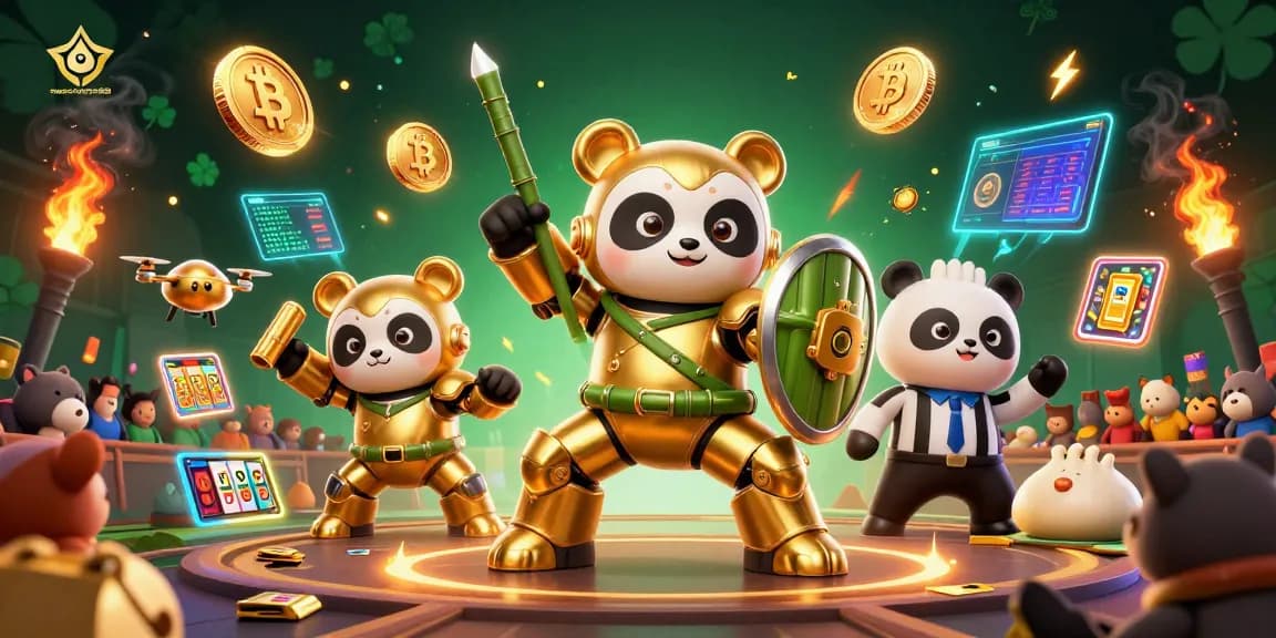 Spin to win with spaceman88 in this vibrant 3D casino scene featuring golden panda and slot elements.