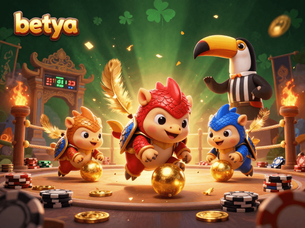 Experience thrilling action with betya as pangolins roll through poker chips in an exciting gambling world.