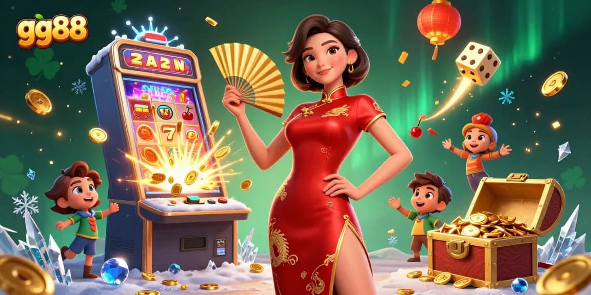 Experience thrilling wins at gg88 with a vibrant 3D casino illustration showcasing engaging game elements.