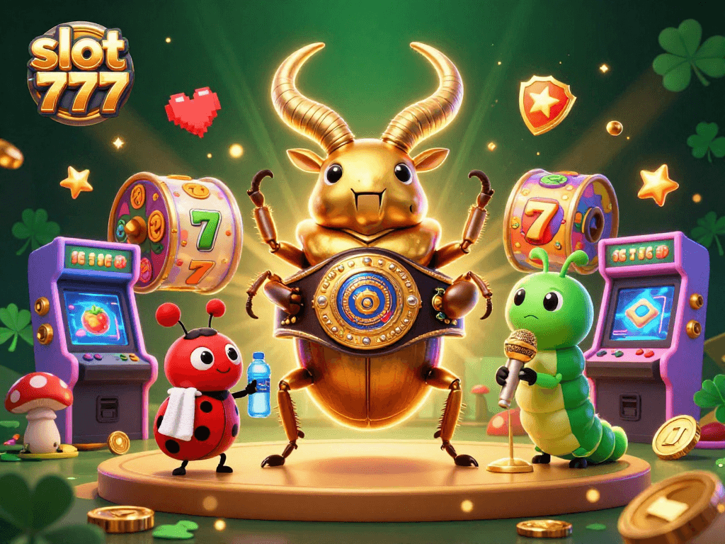 Play exciting slot 777 games with vibrant 3D characters and dynamic arcade elements.