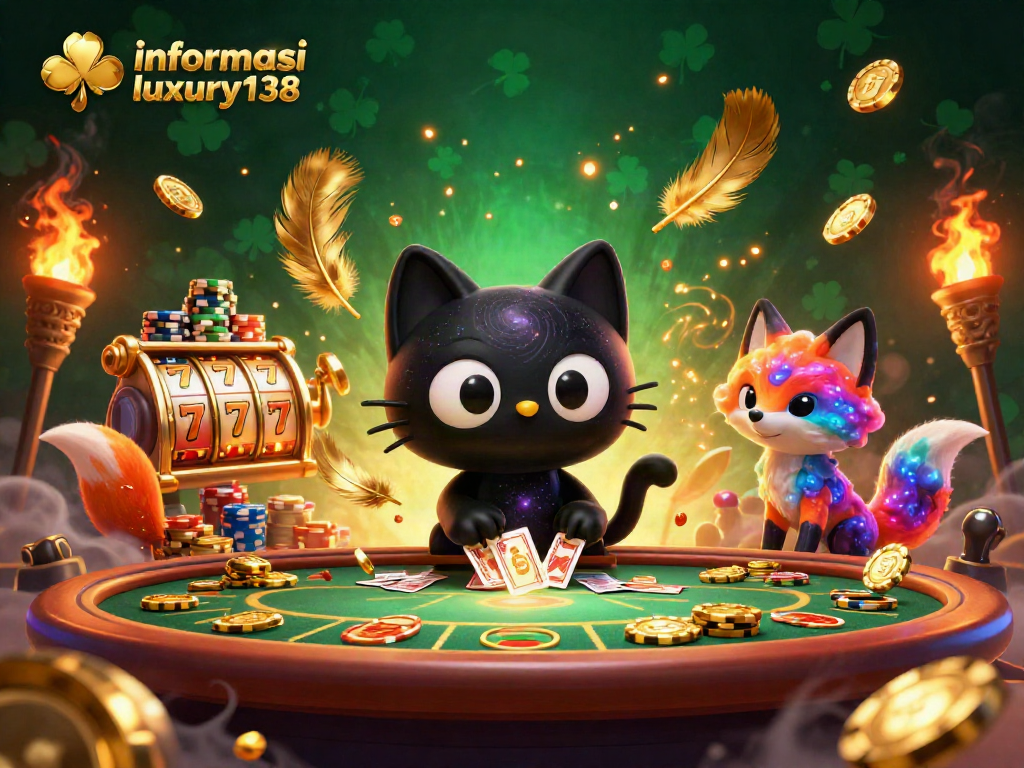 Gali informasi rtp luxury138 sambil menikmati ilustrasi kasino yang penuh warna dan detail