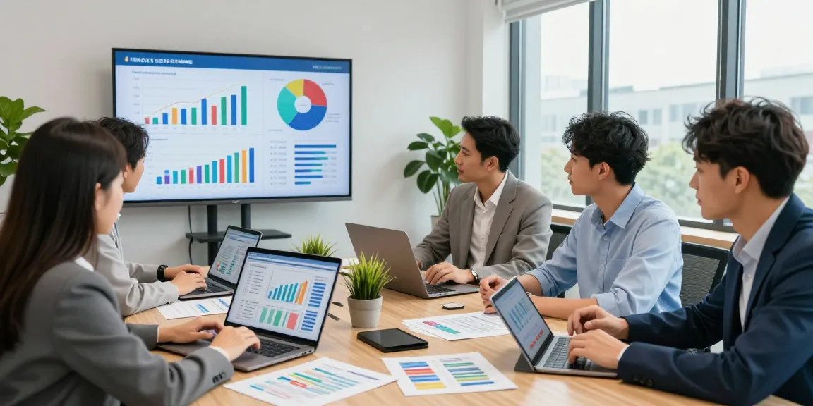 Dynamic team collaborating on business energy comparison UK 2026 in modern office setting with data analysis.
