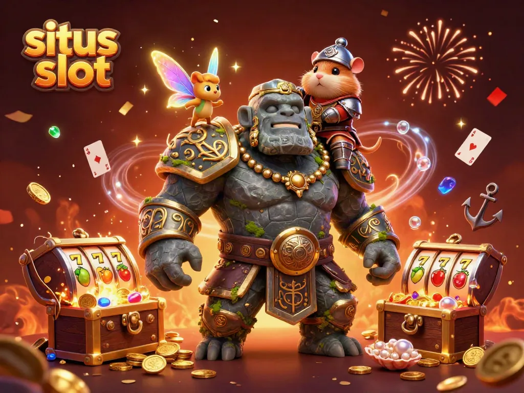 Spin to win with situs slot featuring magical characters and vibrant casino elements.