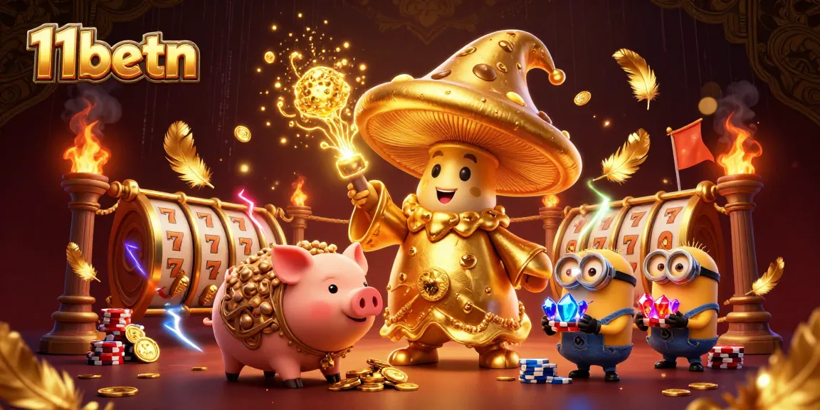 Engage in exhilarating games at 11betn with vibrant characters and stunning visuals around dynamic slot elements.
