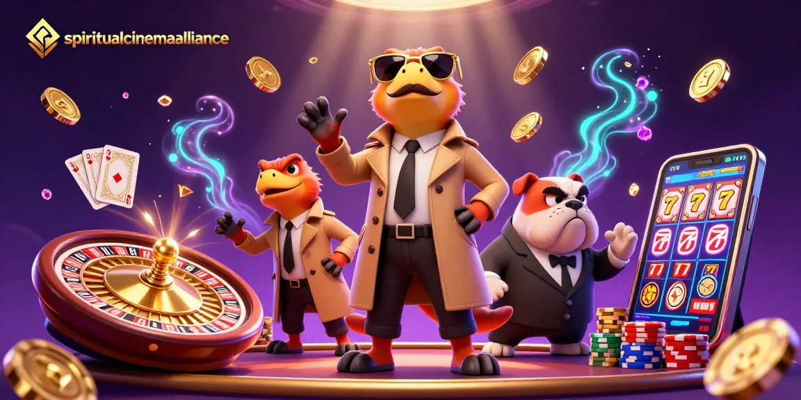 Engage in thrilling gameplay with spiritualcinemaalliance, featuring raptors and casino elements.
