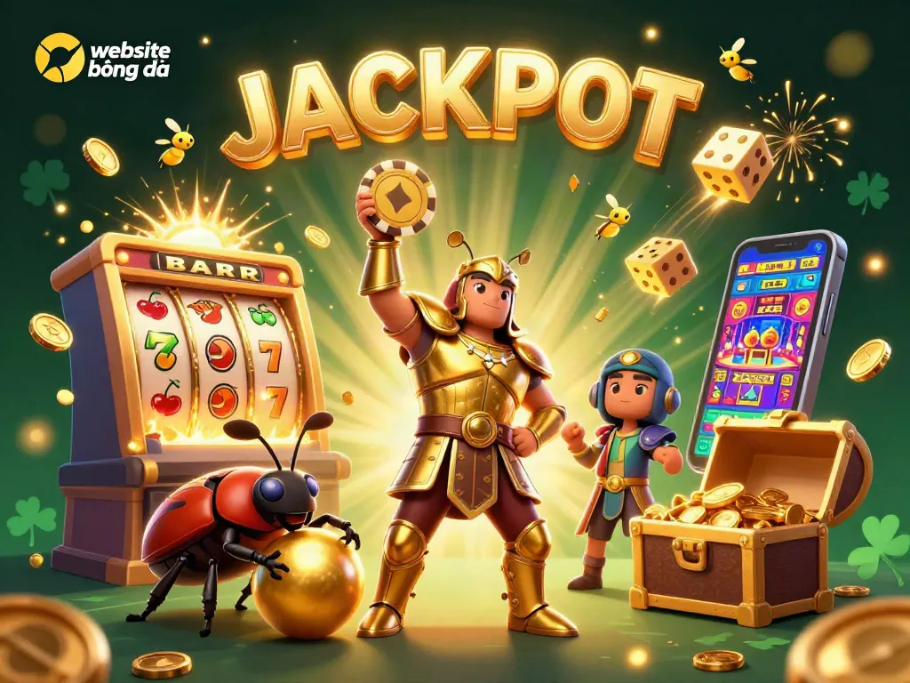 Experience the excitement of website bóng đá with charming characters and vibrant casino elements.