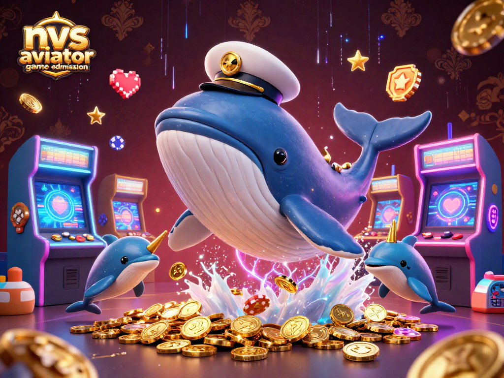 Play the nvs aviator game admission with animated characters enjoying a vibrant casino atmosphere.