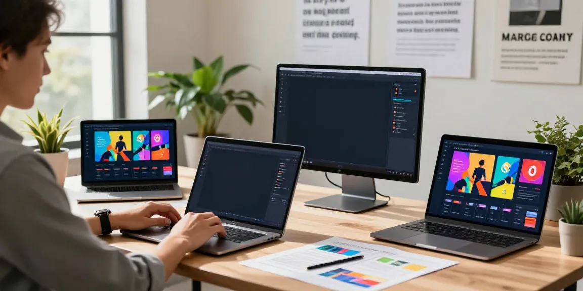 Learn how to use an AI marketing image generator in a vibrant workspace.