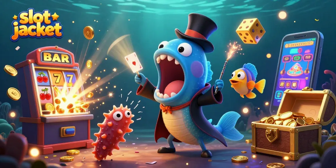 Experience the excitement of a slot jackpot with vibrant 3D characters and dynamic casino elements.