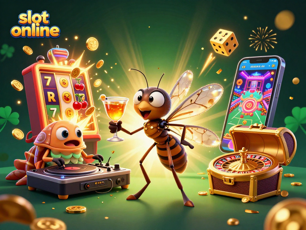 Experience the thrilling slot online adventure with vibrant characters and captivating casino elements.