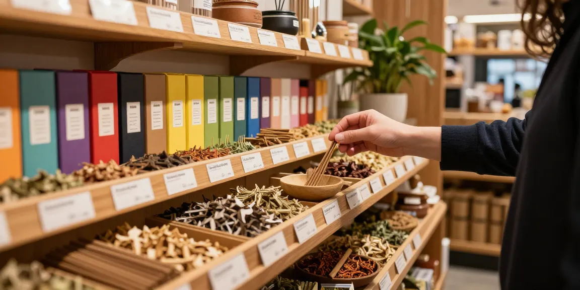 Exploring mad-hatter-incense at a cozy herbal shop filled with aromatic blends.