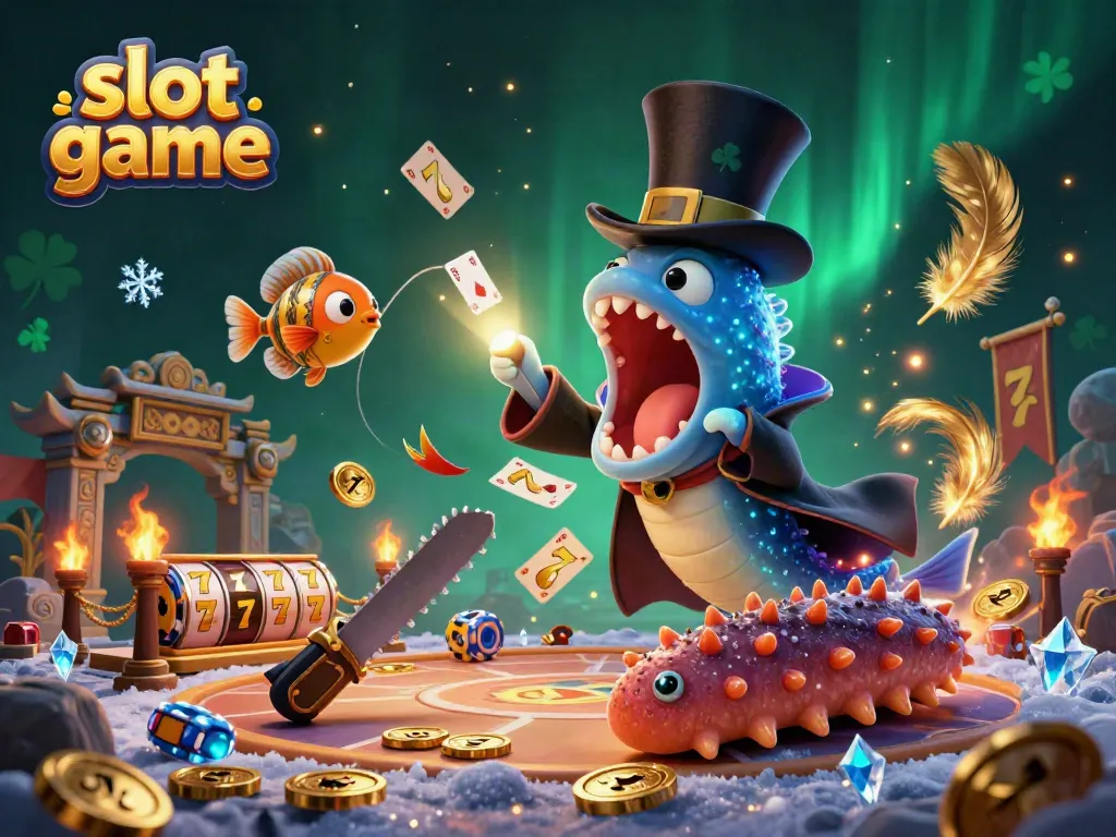 Engage with the vibrant slot game scene showcasing dynamic characters and rich casino elements.