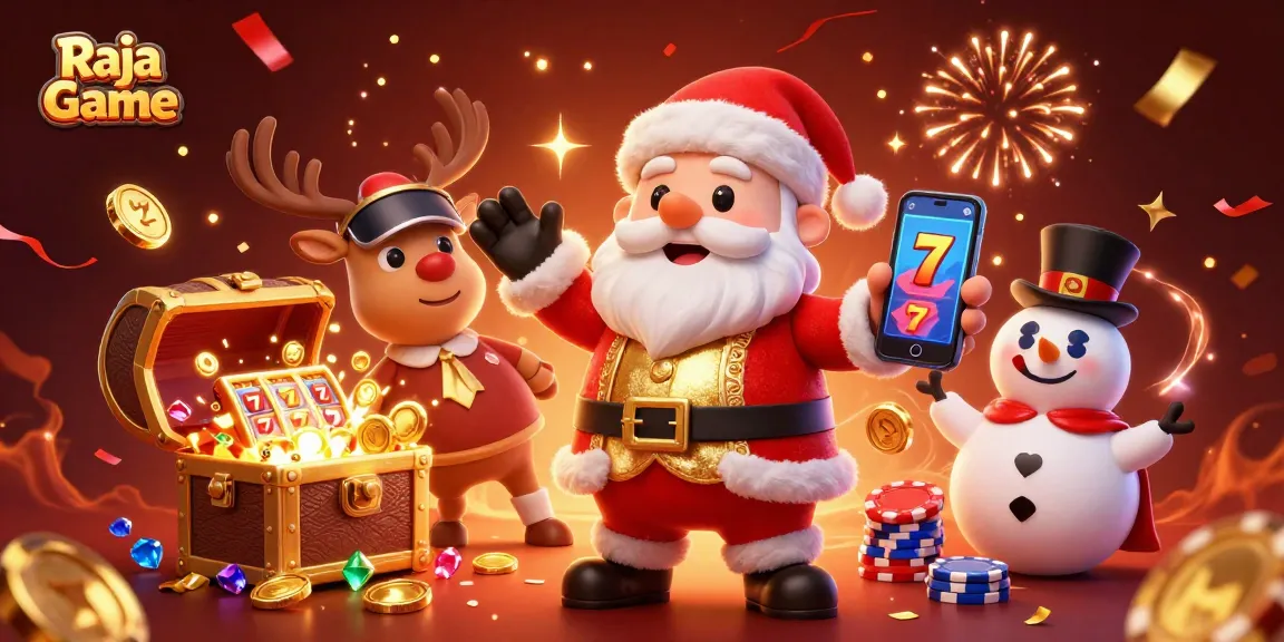 Win exciting rewards on Raja Game with festive characters at a dynamic casino scene.