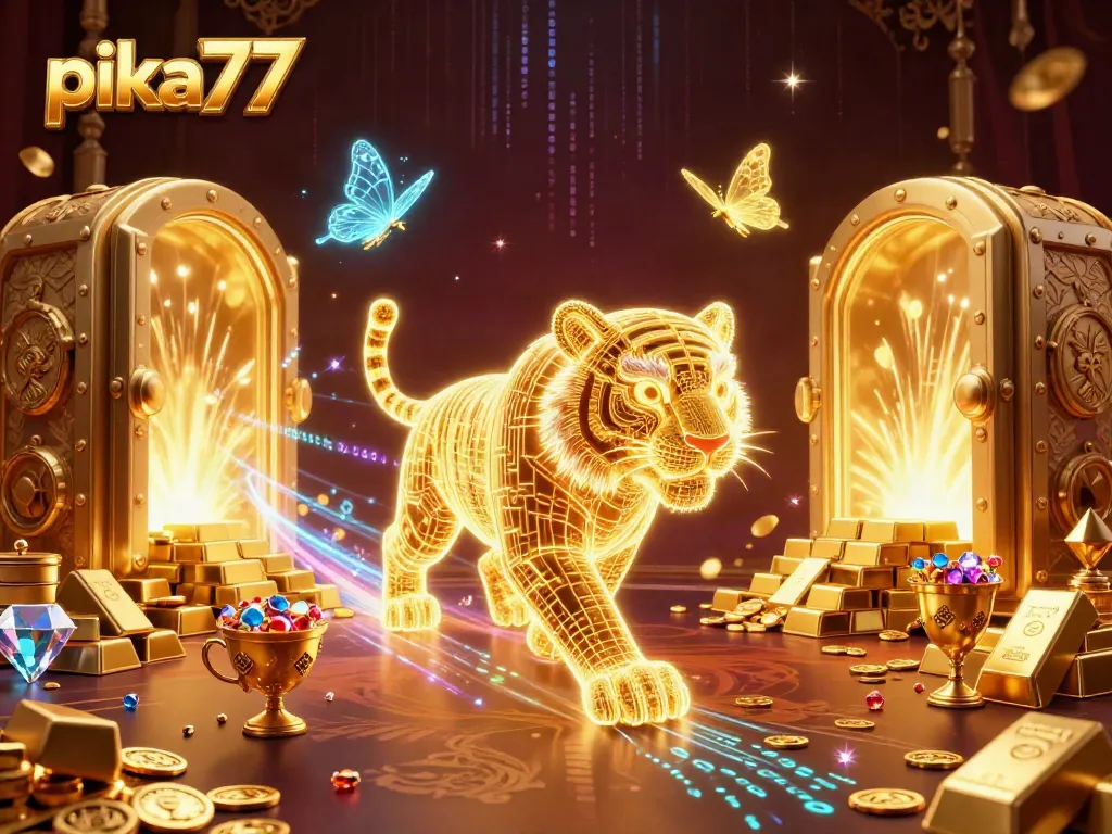 Experience thrilling jackpots and winning strategies at pika77 with enchanting holographic elements and stunning visuals.