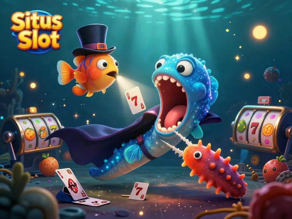 Menangi jackpot dengan Situs Toto Slot yang menampilkan karakter laut dalam yang magis dalam ilustrasi 3D yang memukau.