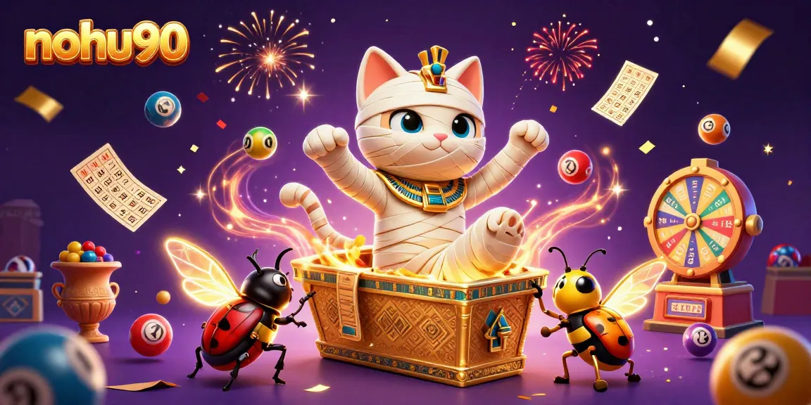 Experience the excitement of nohu90 with vibrant games and high-stakes action in a dazzling casino scene.