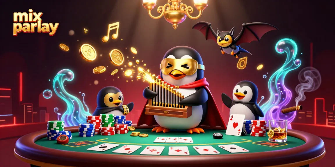 Experience the thrill of mix parlay betting with vibrant 3D casino art.