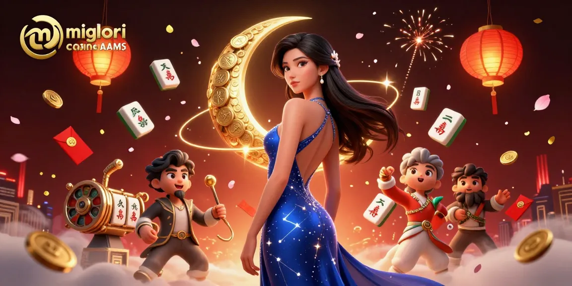 Vivi l'emozione dei migliori casino non AAMS con questa straordinaria illustrazione 3D che presenta rulli di slot e vivaci elementi da casinò.