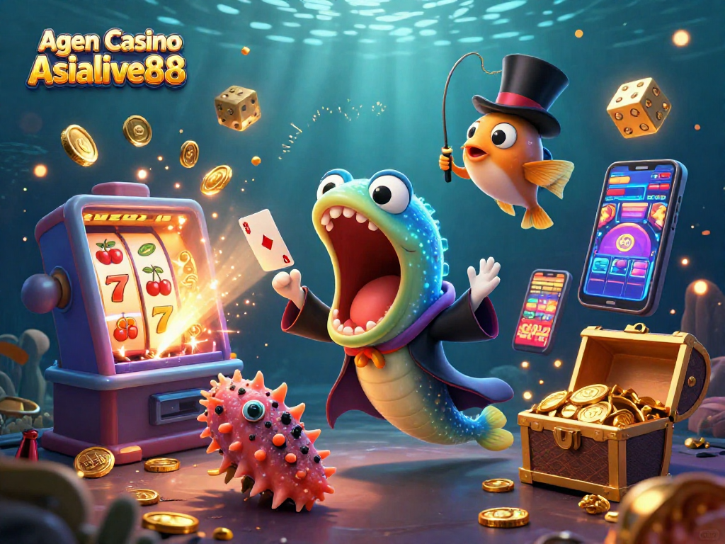 Engage with the magic of Agen Casino Asialive88 through dynamic card tricks and vibrant slot elements.