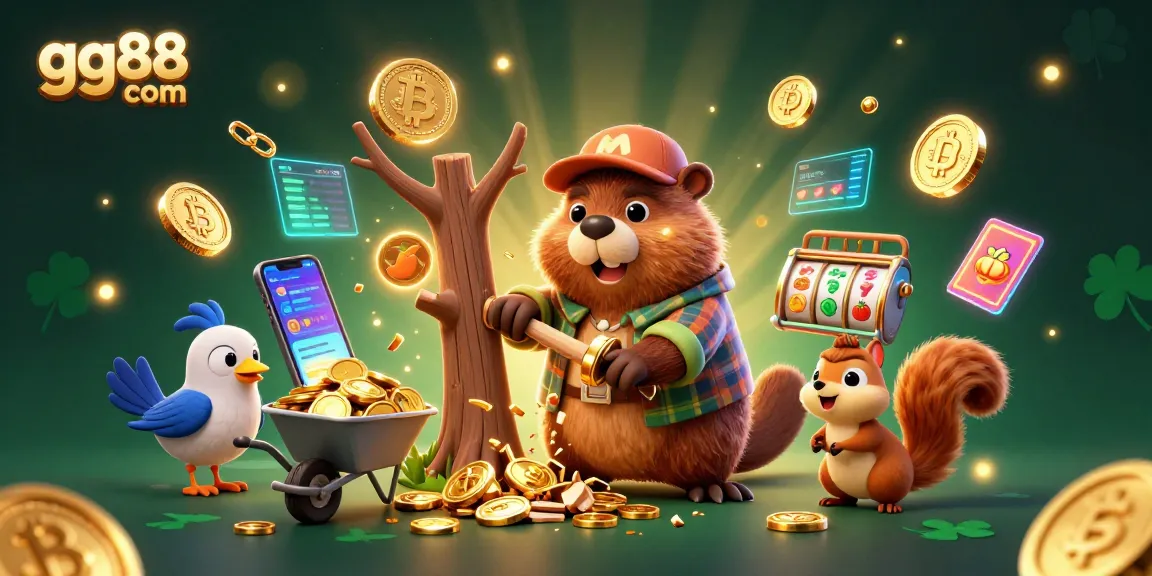 Experience winning adventures at gg88 com with enchanting gaming characters amidst golden coins and vibrant casino elements.