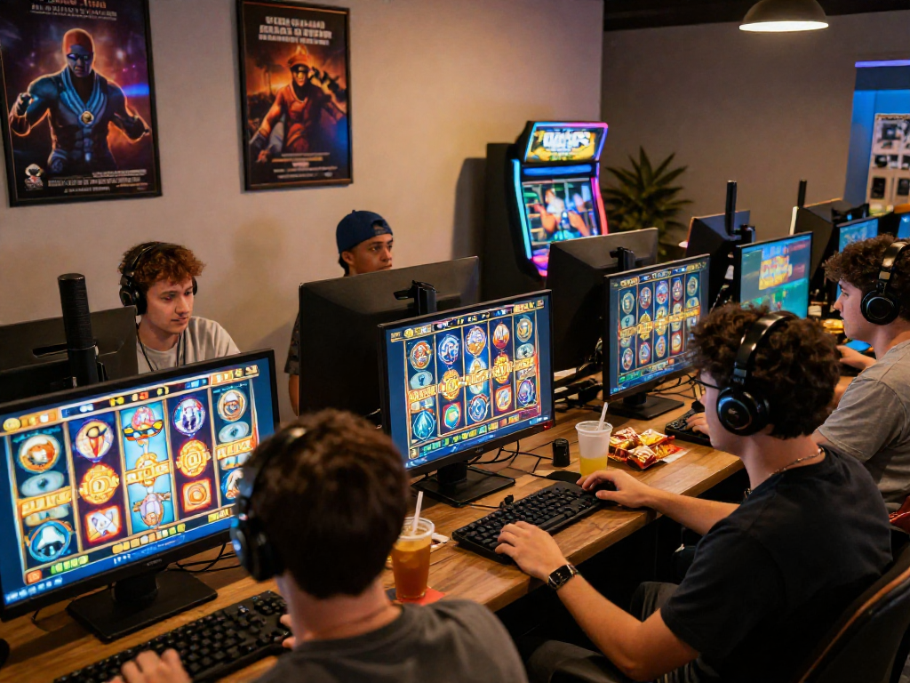 Players enjoying an exciting online session of togel 4d slot games with vibrant graphics and cozy ambiance.