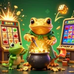 Pariez sur un bookmaker hors ARJEL avec des cagnottes en or et des symboles de fortune tout autour.