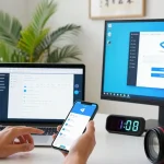Step-by-step instructions in a bright workspace for telegram china login guide.