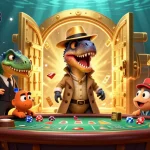 Engage with the excitement of batman138 link alternatif at a vibrant casino scene with dynamic characters.