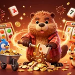 Menangkan permainan slot depo 10k dengan simbol jackpot yang berkilau dan karakter lucu yang mengumpulkan koin emas.
