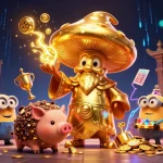 Découvrez le meilleur site de paris en ligne avec un wizard doré et un cochon truffier, dans un univers de paris sportifs.