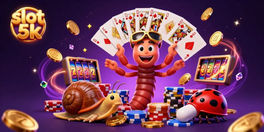 Experience the thrill of slot 5k with vivid characters, dynamic elements, and jackpot excitement.