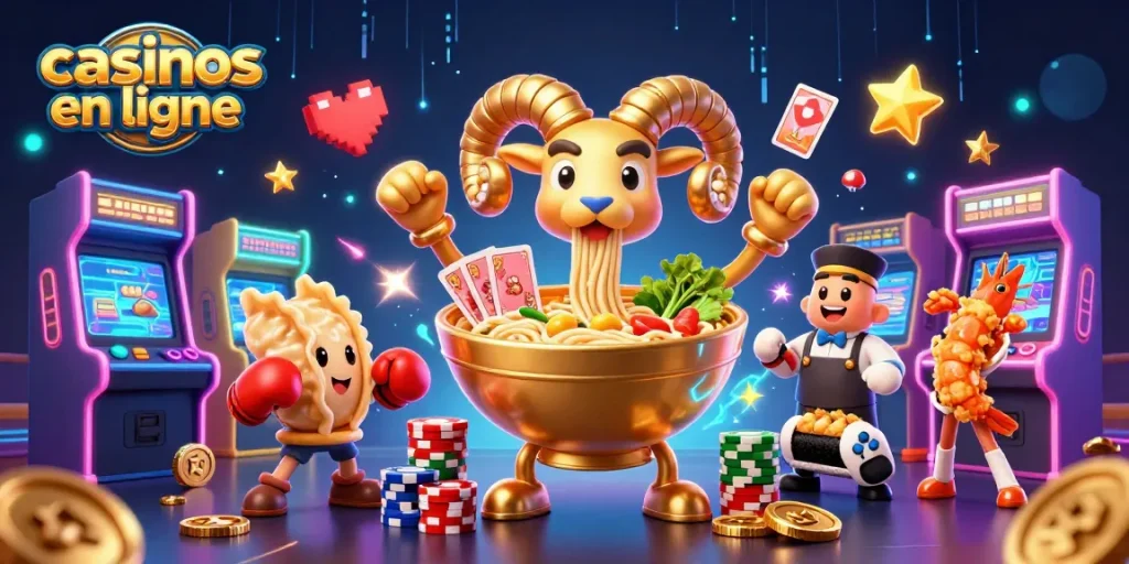 Jouer dans des casinos en ligne avec des personnages colorés et des éléments de jeu dynamiques.