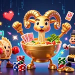 Jouer dans des casinos en ligne avec des personnages colorés et des éléments de jeu dynamiques.