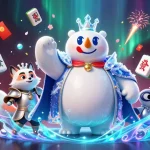 Experience thrilling gaming at daga with colorful casino elements and characters in a lush illustration.