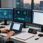 Expert working on strategies to recover lost crypto in a modern office.