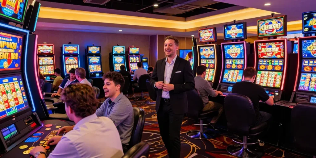 Exciting gaming experience at situs slot88 with vibrant casino atmosphere