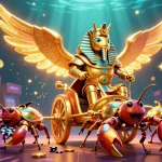 Experience thrilling mahjong gameplay with animated characters and vibrant casino elements.