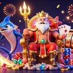 Spin the luck at sun win with vibrant casino elements featuring Neptune and golden coins.