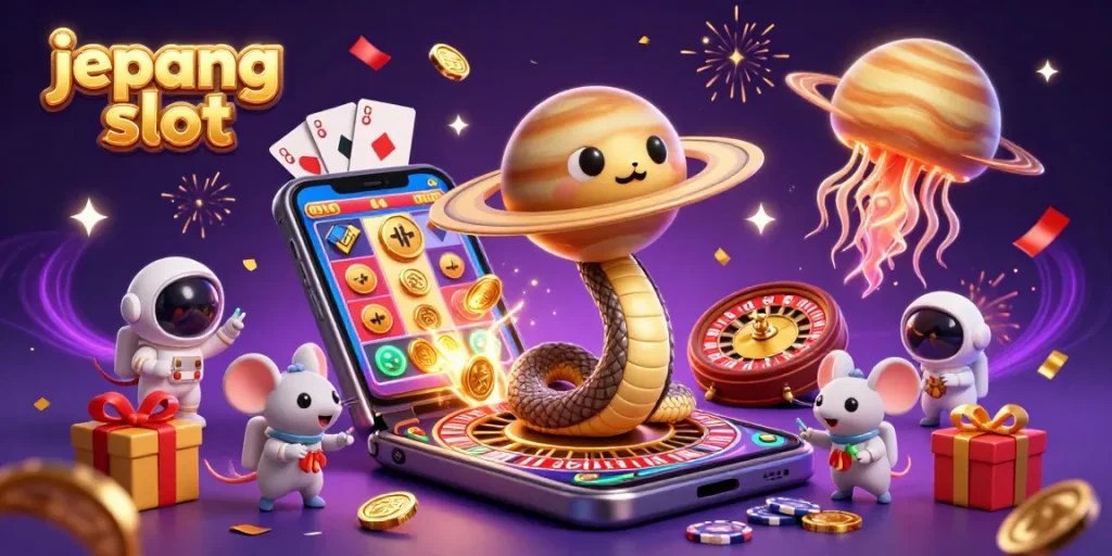 Experience the excitement of Jepang Slot with thrilling bets and cosmic gaming in vibrant 3D!