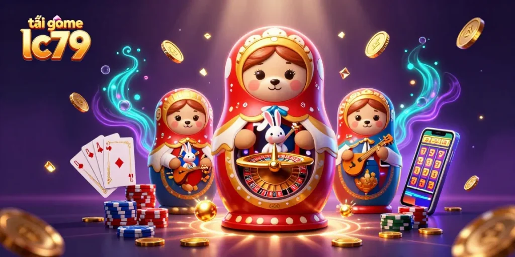 Tải game lc79 và trải nghiệm slot hấp dẫn với hình ảnh sinh động và hiệu ứng nổi bật.