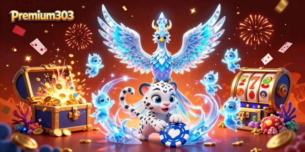 Join the excitement with premium303 as luck strikes in a dynamic casino scene!