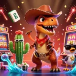 Engage in action with lucky88 as the cowboy T-Rex wins at vibrant slot machines and casino games