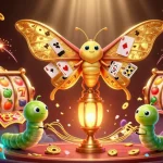 BTV168 spins colorful slot reels while celebrating a vibrant casino atmosphere with golden animations.
