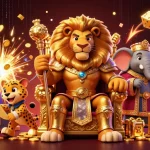 Gioca in un casino non AAMS affidabile con un leone re e una slot che esplode di monete.