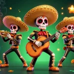 Experience thrilling gaming with the vibrant five88bet mariachi band amid colorful slot machines.