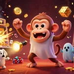 Experience thrilling gameplay at sky88 with a ghost-hunter tracking a mischievous poltergeist monkey.